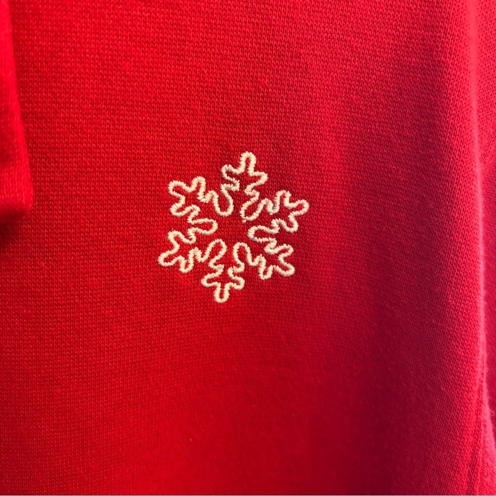 Vintage Jason Maxwell Christmas Button Up Fleece Light Weight Jacket Shirt Sz XL - Picture 6 of 6